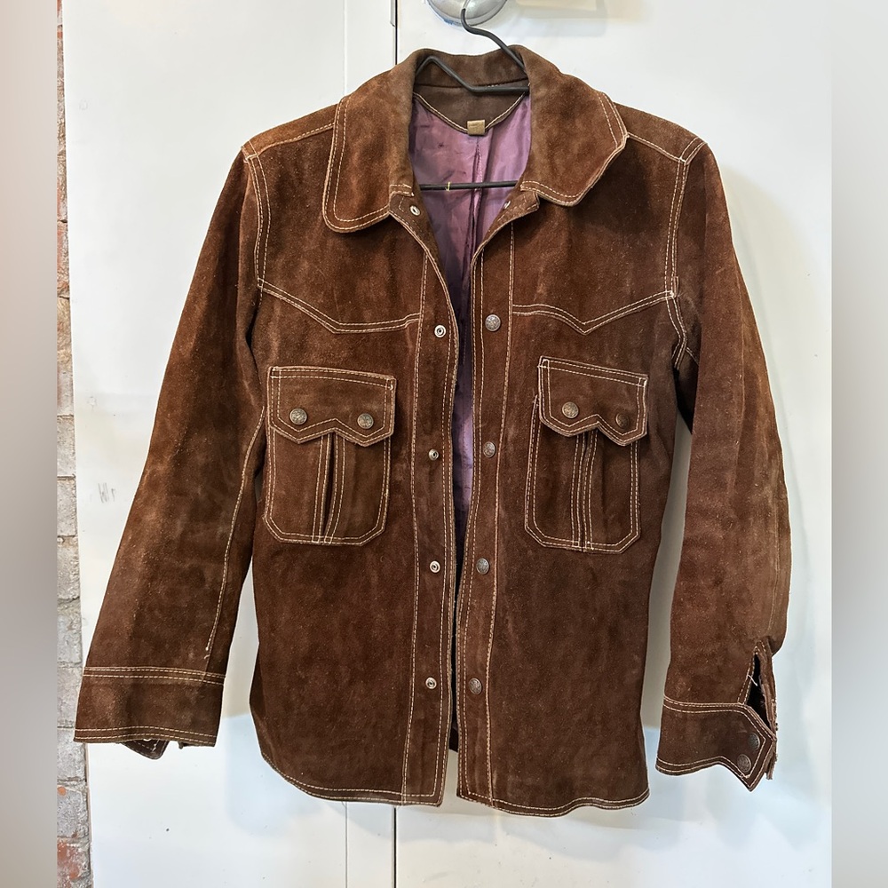 Brown Suede Jacket Small